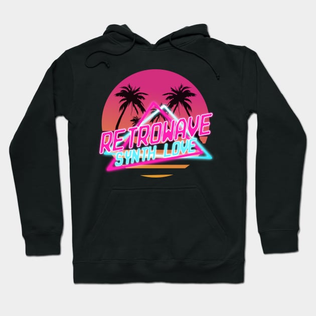 Vaporwave Aesthetic Style 80s Synthwave Retro Hoodie by Kuehni